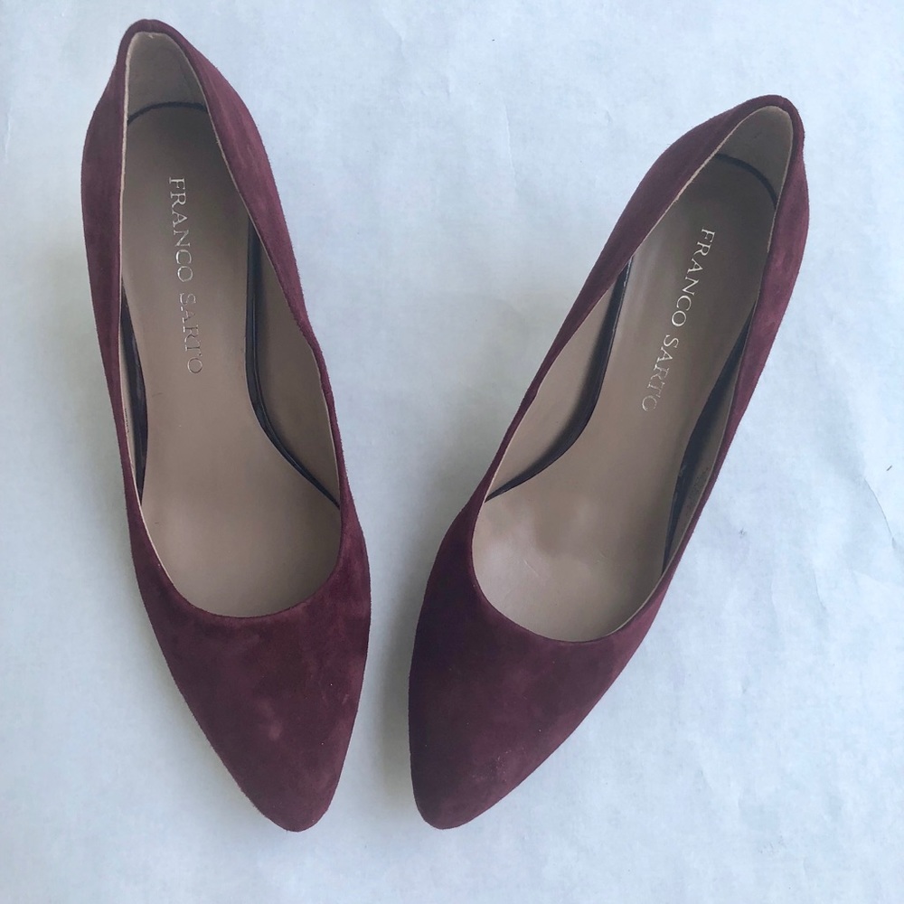 Burgundy Franco Sarto Pumps